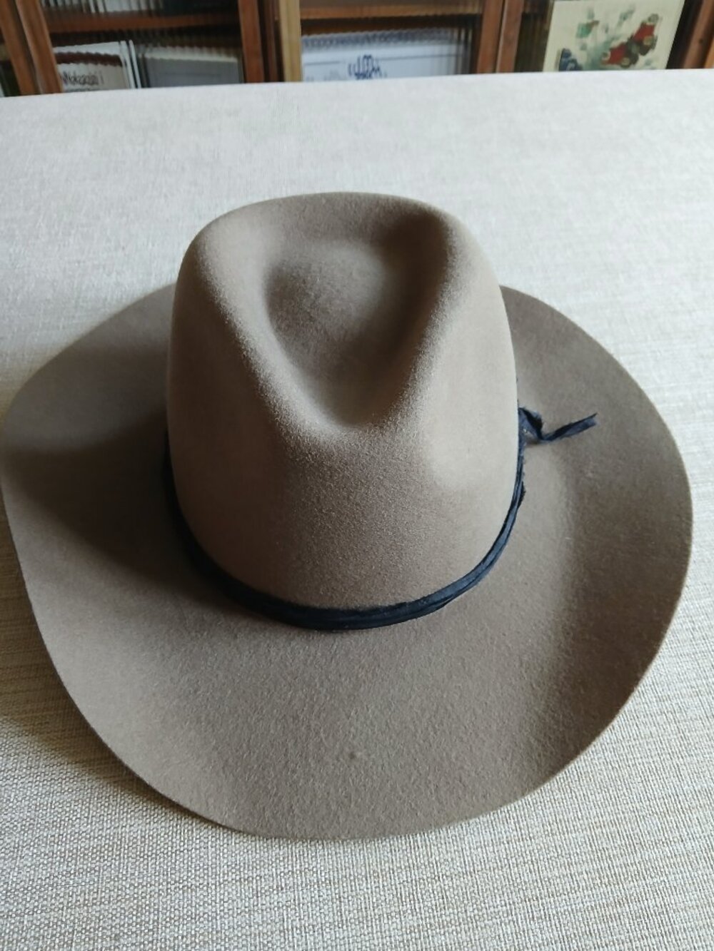 Rustler Custom Hat Bar Cowboy Hat – 100% Wool – Adjustable Fit – EUC - Picture 4 of 6